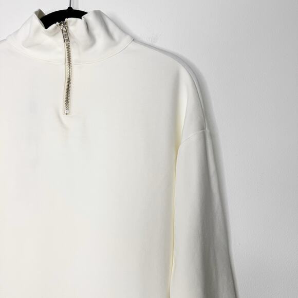 Emerson Fry Edie Turtleneck Dress Ivory Ponte Mod Mini Size S New With Tags - Picture 10 of 12